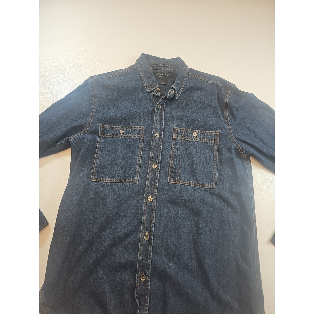 21men An American Brand "Mens Large" Long Sleeve Denim Button-down Shirt